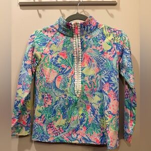 Girls Colorful Lily Pulitzer 1/2 zip Top